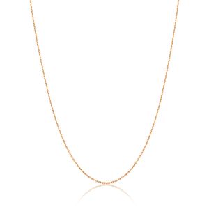 Corrente Malha Cartier em Ouro Rosé 18k - 80 cm
