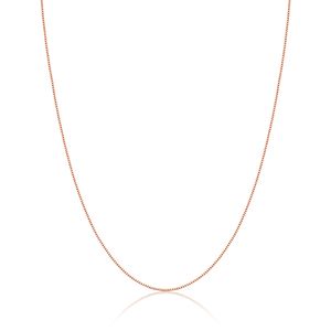 Corrente Malha Veneziana em Ouro Rosé 18k - 45 cm
