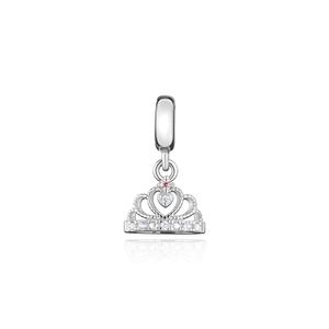 Charm Coroa Cravejado em Prata 925