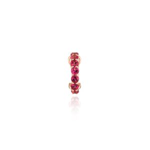 Piercing em Ouro Rosé com Turmalina Rosa