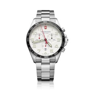 Relógio Victorinox Fieldforce Chrono Masculino em Aço Prateado