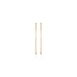 Brinco Argola Vazada em Prata 925 com Banho de Ouro Amarelo 18k