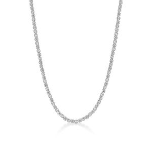 Colar Gargantilha com Diamantes em Ouro Branco 18k