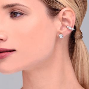 Piercing Círculos com Topázio em Prata 925