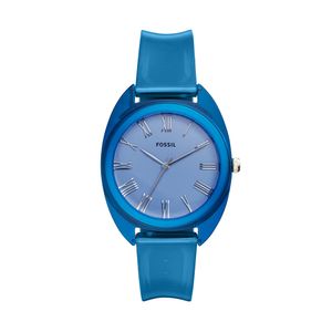 Relógio Fossil Feminino em Silicone Azul