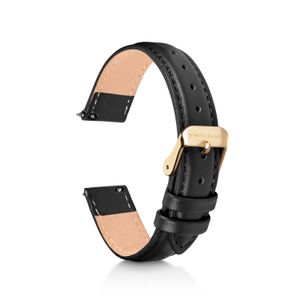 Pulseira de Relógio Monte Carlo Liberty em Couro Preto