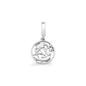 Charm Peixes Cravejado em Prata 925