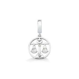 Charm Libra Cravejado em Prata 925