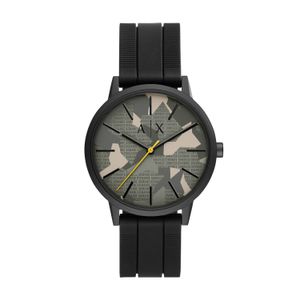 Relógio Armani Exchange Masculino em Silicone Preto