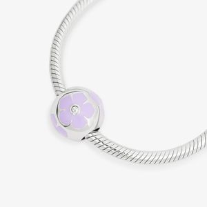 Charm Flores Cravejado em Prata 925