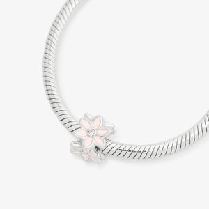 Charm Separador Flores Cravejado em Prata 925