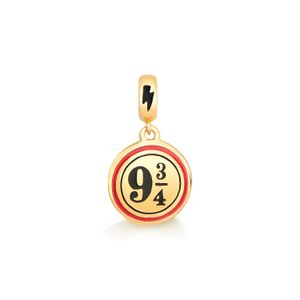 Charm Plataforma 9 3/4 em Prata 925 com Banho de Ouro Amarelo 18k