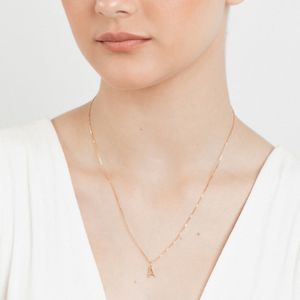 Pingente Letra A em Ouro Amarelo 18k