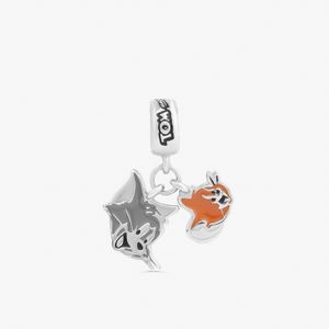 Charm Tom & Jerry em Prata 925