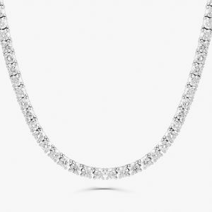 Colar Riviera com 832 Pontos de Diamantes em Ouro Branco 18k - 45 cm