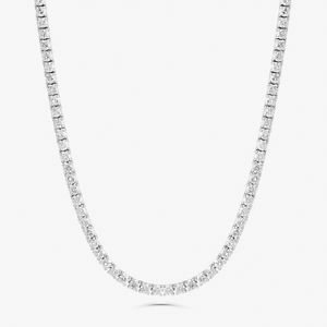 Colar Riviera com 832 Pontos de Diamantes em Ouro Branco 18k - 45 cm