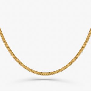 Corrente Malha Especial em Prata 925 com Banho de Ouro Amarelo 18k - 40 cm