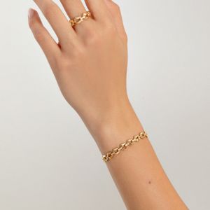 Pulseira de Diamantes em Ouro Amarelo 18k - 18cm