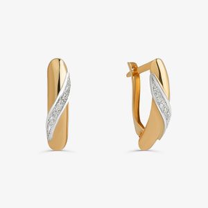 Brinco Argola Meia Cana em Ouro Amarelo 18k - 17mm