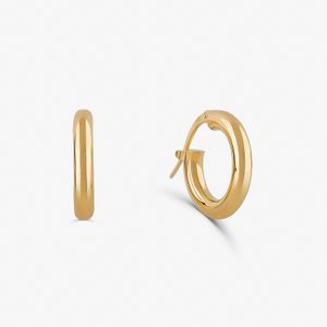 Brinco Argola Fio Redondo em Ouro Amarelo 18k - 10mm