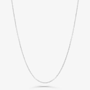 Corrente Malha Cartier em Ouro Branco 18k - 45 cm