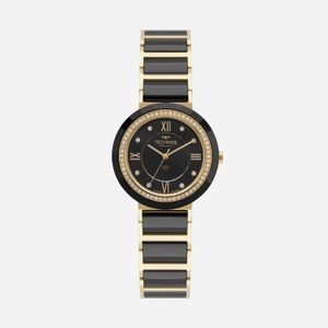 Relógio Technos Feminino em Aço Dourado e Cerâmica