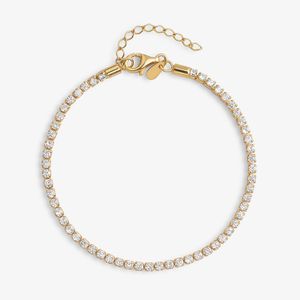 Pulseira Riviera em Prata 925 com Banho de Ouro Amarelo 18k