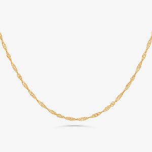 Corrente Malha Singapura em Ouro Amarelo 18k - 40 cm