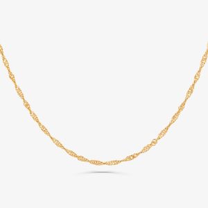 Corrente Malha Singapura em Ouro Amarelo 18k - 40 cm