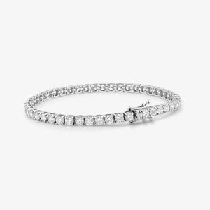 Pulseira Riviera com 702 pontos de Diamante em Ouro Branco 18k - 18 cm