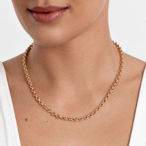 Corrente Malha Elo Portugueses em Ouro Amarelo 18k - 45 cm