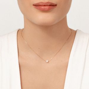 Colar em Ouro Amarelo  com Pérola