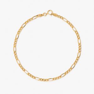 Pulseira Malha Groumet em Ouro Amarelo 18k - 21cm