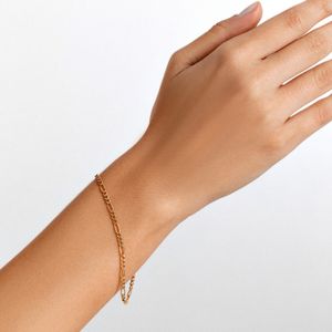Pulseira Malha Groumet em Ouro Amarelo 18k - 21cm