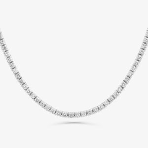 Colar Riviera com 320 pontos de Diamantes em Ouro Branco 18k - 45 cm