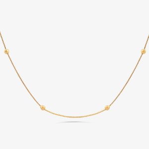 Colar Esferas em Ouro Amarelo 18k - 80 cm