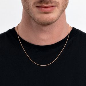 Corrente MALHA POPCORN em Ouro Amarelo 18k - 50cm