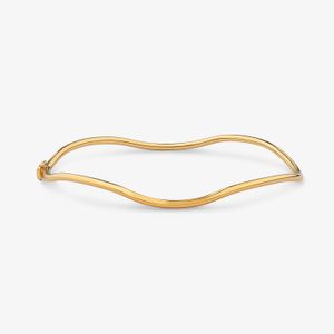 Bracelete Ondas em Ouro Amarelo 18k