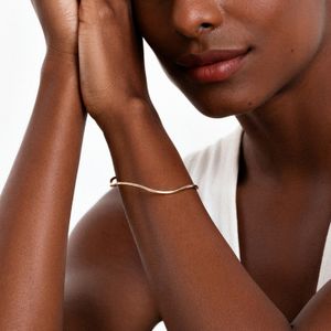 Bracelete Ondas em Ouro Amarelo 18k