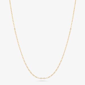 Corrente Malha Zeta em Ouro Amarelo 18k - 40 cm