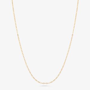 Corrente Malha Zeta em Ouro Amarelo 18k - 45 cm