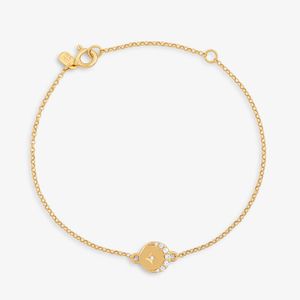 Pulseira Fase da Lua em Prata 925 com Banho de Ouro Amarelo 18K