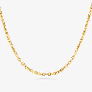 Corrente Malha Cartier em Prata 925 com Banho de Ouro Amarelo 18k - 60 cm