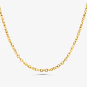 Corrente Malha Cartier em Prata 925 com Banho de Ouro Amarelo 18k - 60 cm