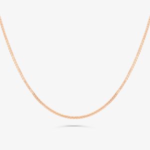 Corrente Malha Veneziana em Ouro Rosé 18k - 60 cm