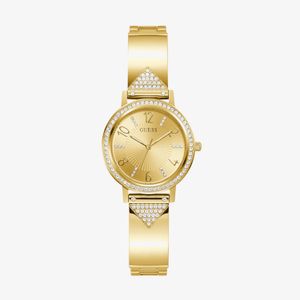 Relógio Guess Feminino em Aço Dourado e Brilhos GW0474L2