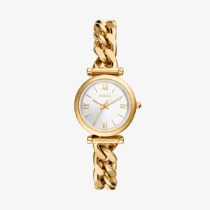 Relógio Fossil Feminino Carlie em Aço Dourado ES5329/1DN