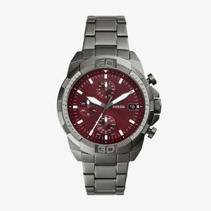 Relógio Fossil Masculino em Aço e Mostrador Vinho FS6017/1FN