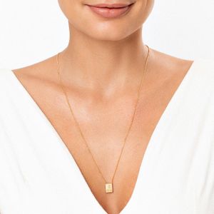 Colar Escapulário N Senhora Carmo/Sagrado Coração Jesus em Prata 925 com Banho de Ouro Amarelo 18k