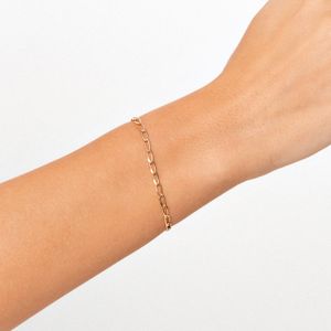 Pulseira Malha Groumet em Ouro Amarelo 18k - 19cm